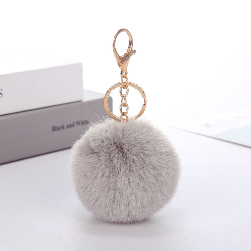 Wholesale Imitation rabbit fur ball keychain